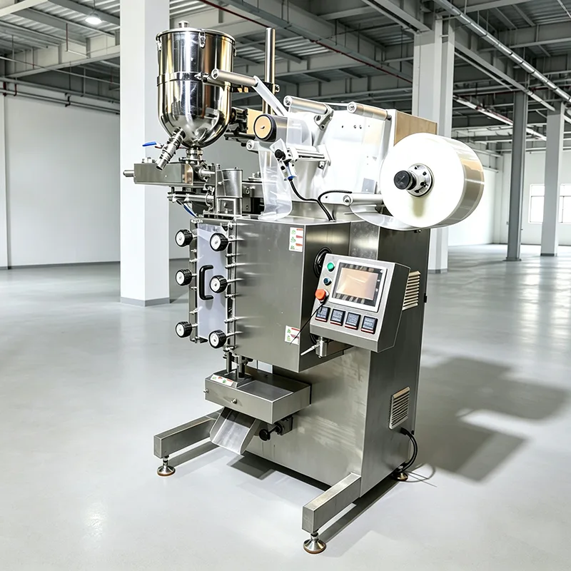 Máquina de embalagem de líquidos com vedação de preenchimento de forma vertical